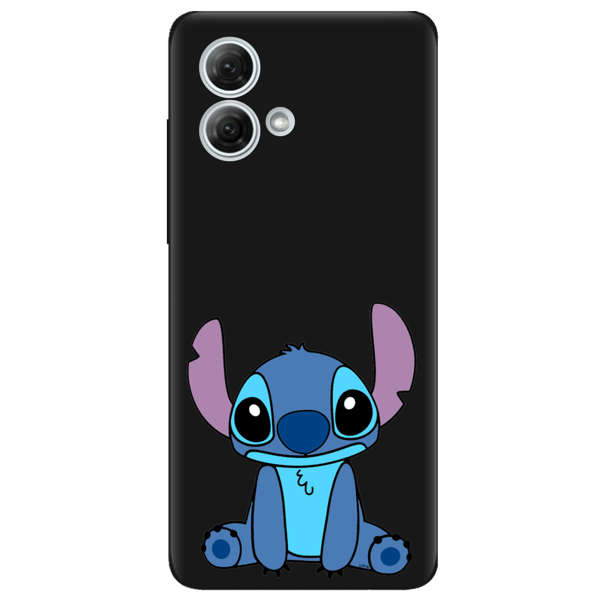 Чохол для Motorola G84 чорний матовий soft touch Стіч - фото 1 - Чохли для телефонів