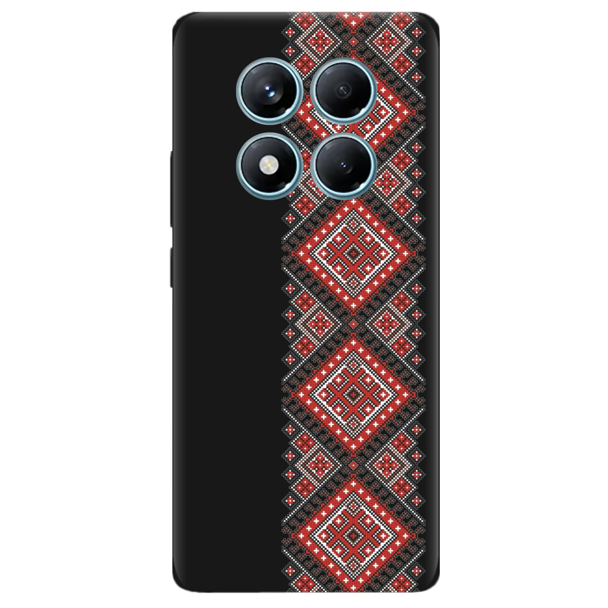 Чехол для Xiaomi Redmi Note 14 Pro 4G черный матовый soft touch Вишиванка - фото 1 Чехол для Xiaomi Redmi Note 14 Pro 4G черный матовый soft touch Вишиванка - фото 1 - Чехлы для телефонов