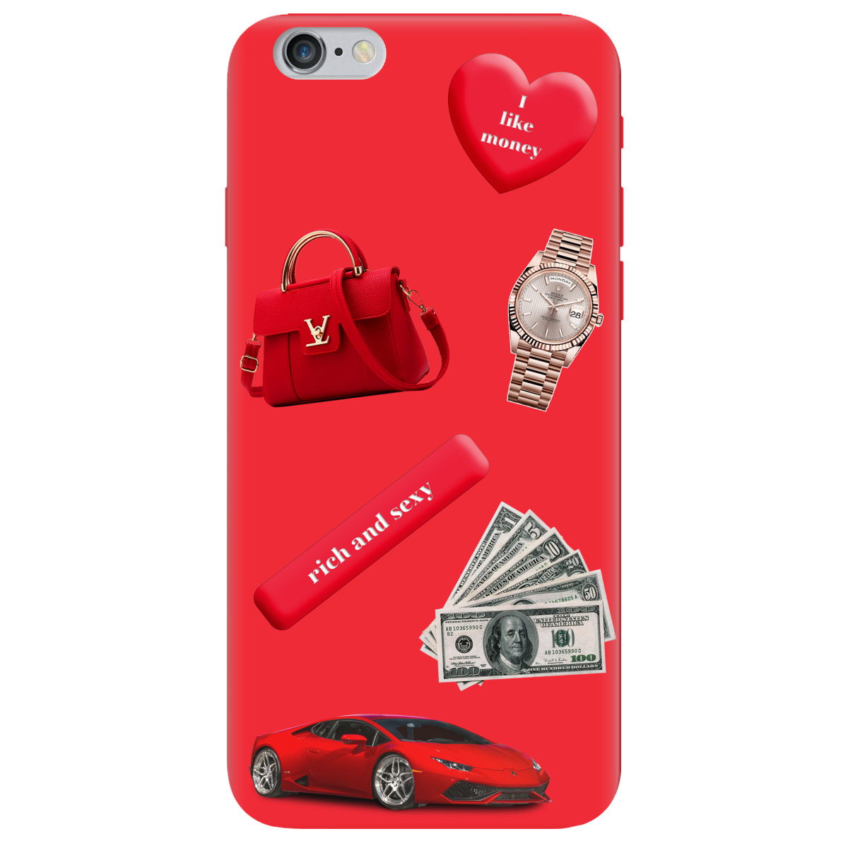 Чохол для Apple iPhone 6/6S яскраво-червоний матовий soft touch Rich Red - фото 1 Чохол для Apple iPhone 6/6S яскраво-червоний матовий soft touch Rich Red - фото 1 - Чохли для телефонів