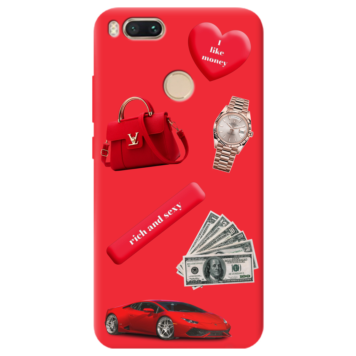 Чохол для Xiaomi Mi A1 яскраво-червоний матовий soft touch Rich Red - фото 1 Чохол для Xiaomi Mi A1 яскраво-червоний матовий soft touch Rich Red - фото 1 - Чохли для телефонів