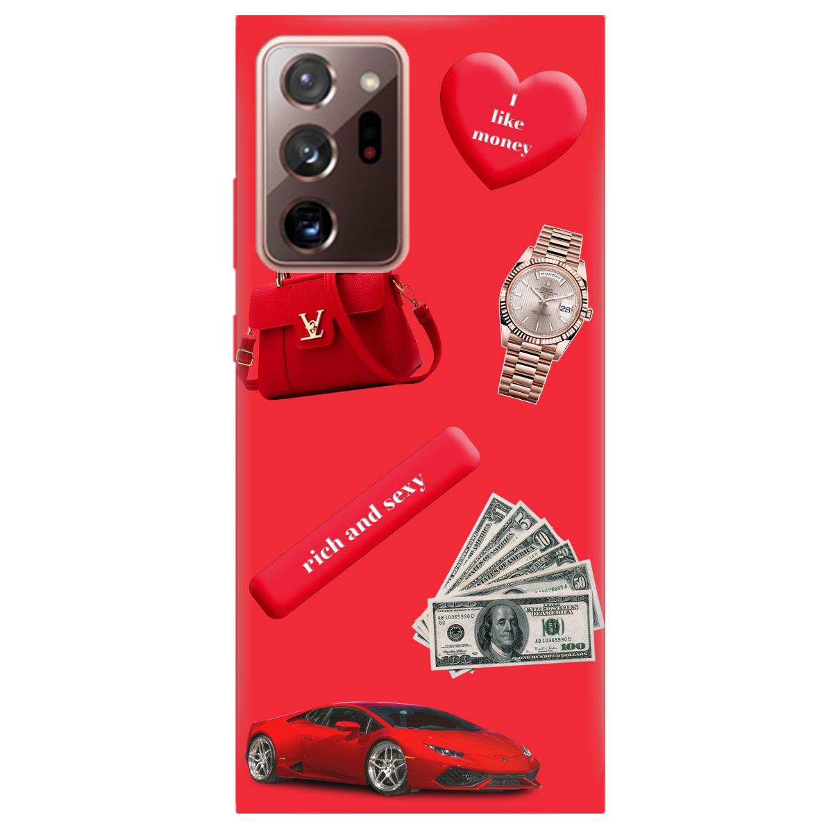 Чохол для Samsung Galaxy Note 20 Ultra яскраво-червоний матовий soft touch Rich Red - фото 1 - Чохли для телефонів