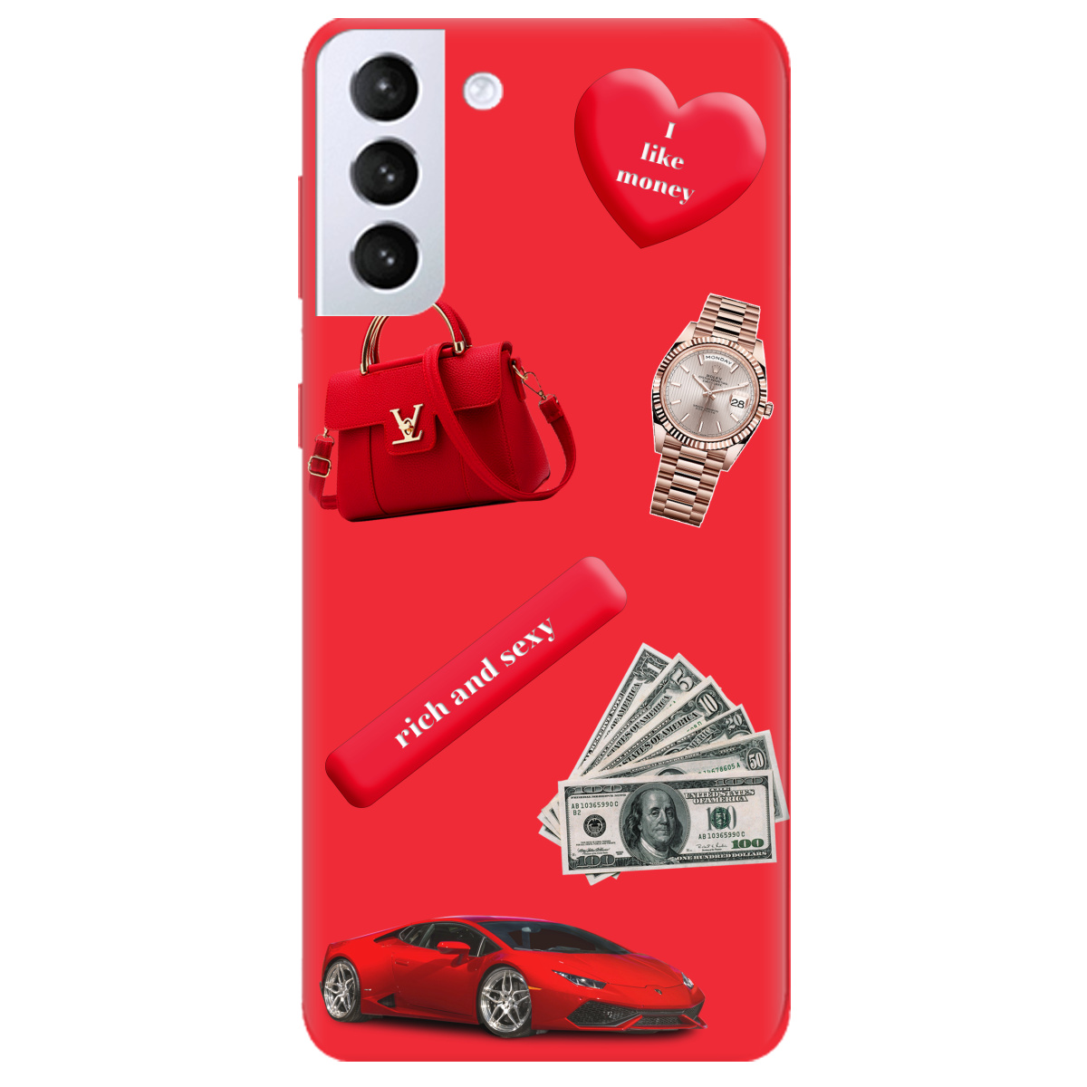Чохол для Samsung Galaxy S21 Plus яскраво-червоний матовий soft touch Rich Red - фото 1 Чохол для Samsung Galaxy S21 Plus яскраво-червоний матовий soft touch Rich Red - фото 1 - Чохли для телефонів