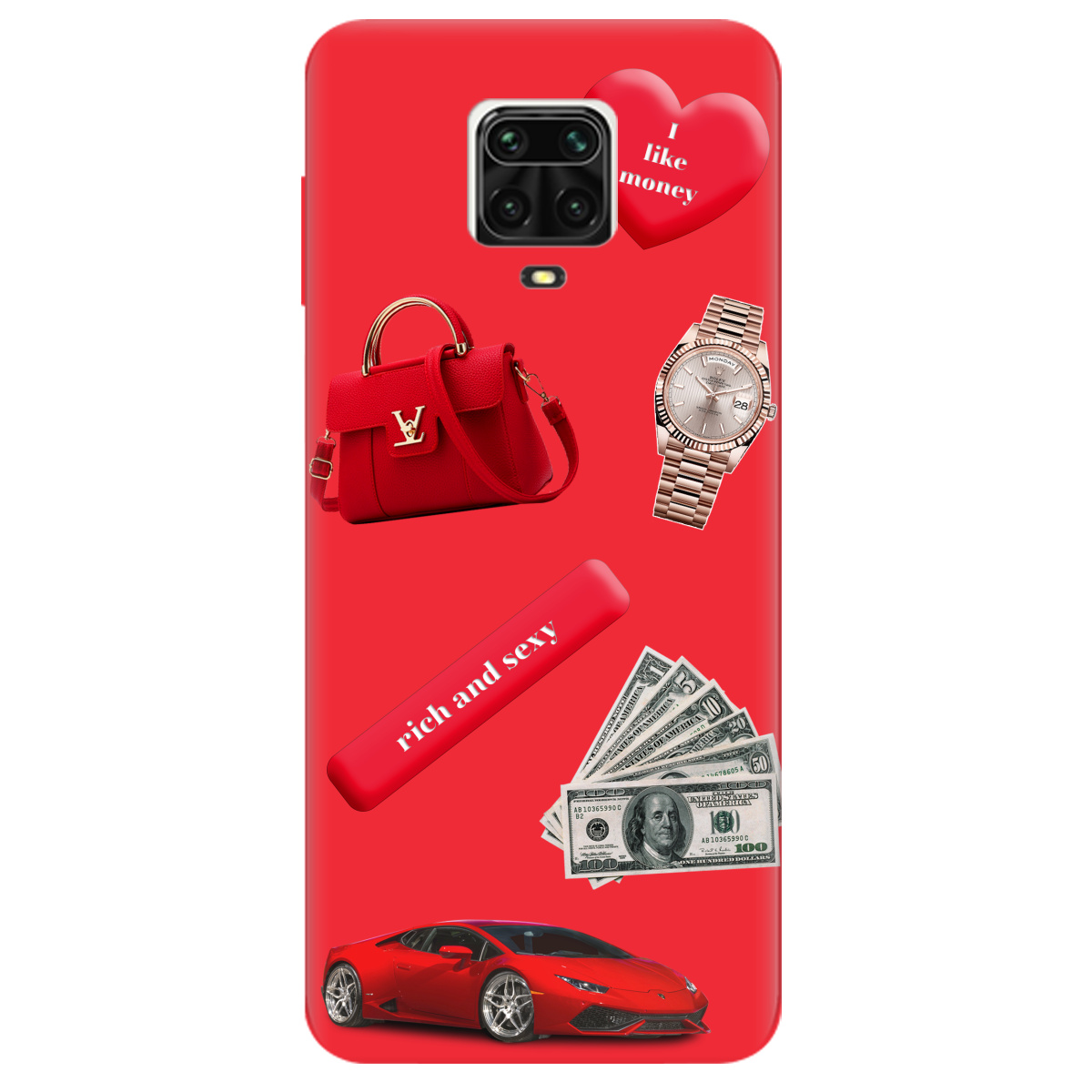 Чохол для Xiaomi Redmi Note 9 Pro яскраво-червоний матовий soft touch Rich Red - фото 1 - Чохли для телефонів