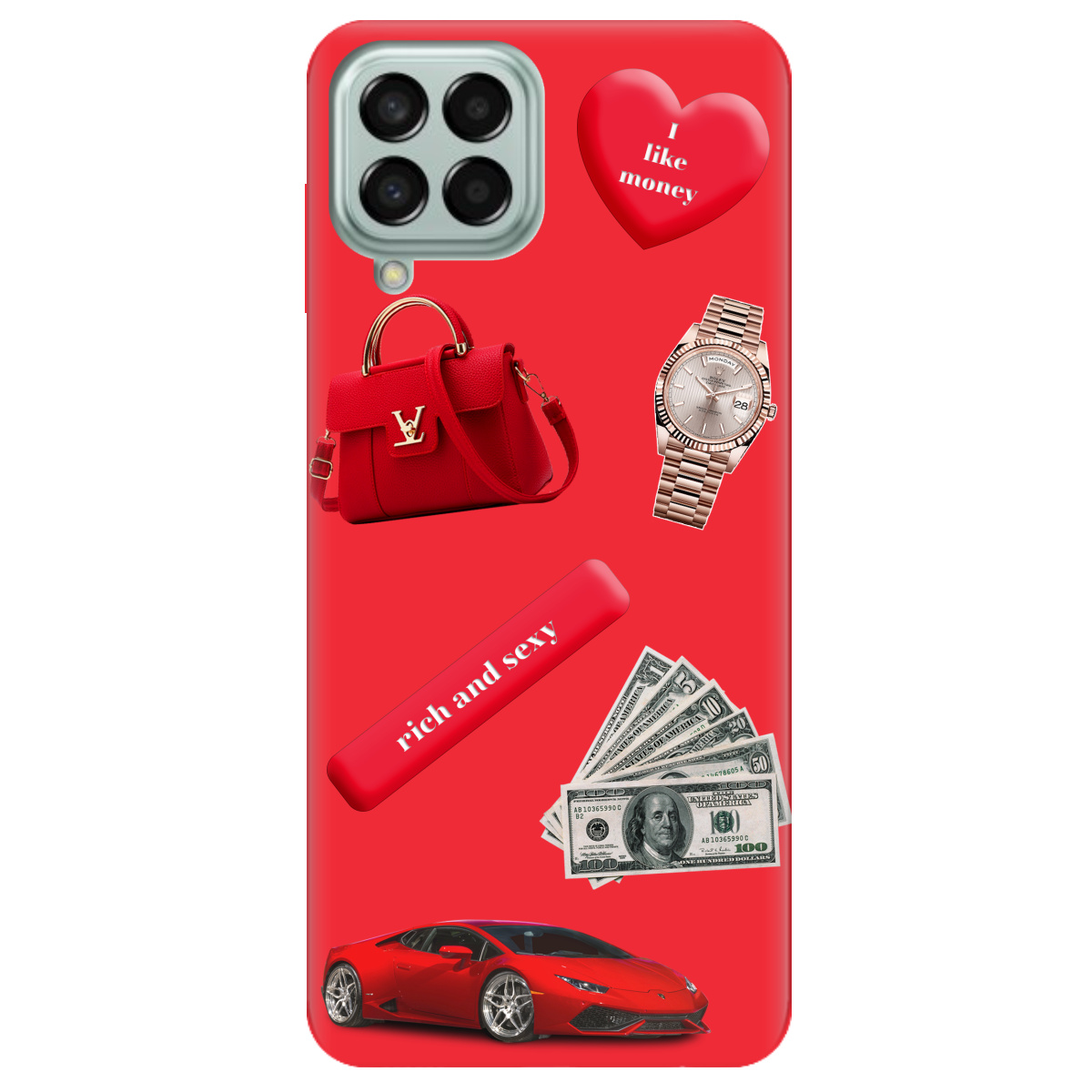 Чохол для Samsung Galaxy M53 яскраво-червоний матовий soft touch Rich Red - фото 1 Чохол для Samsung Galaxy M53 яскраво-червоний матовий soft touch Rich Red - фото 1 - Чохли для телефонів