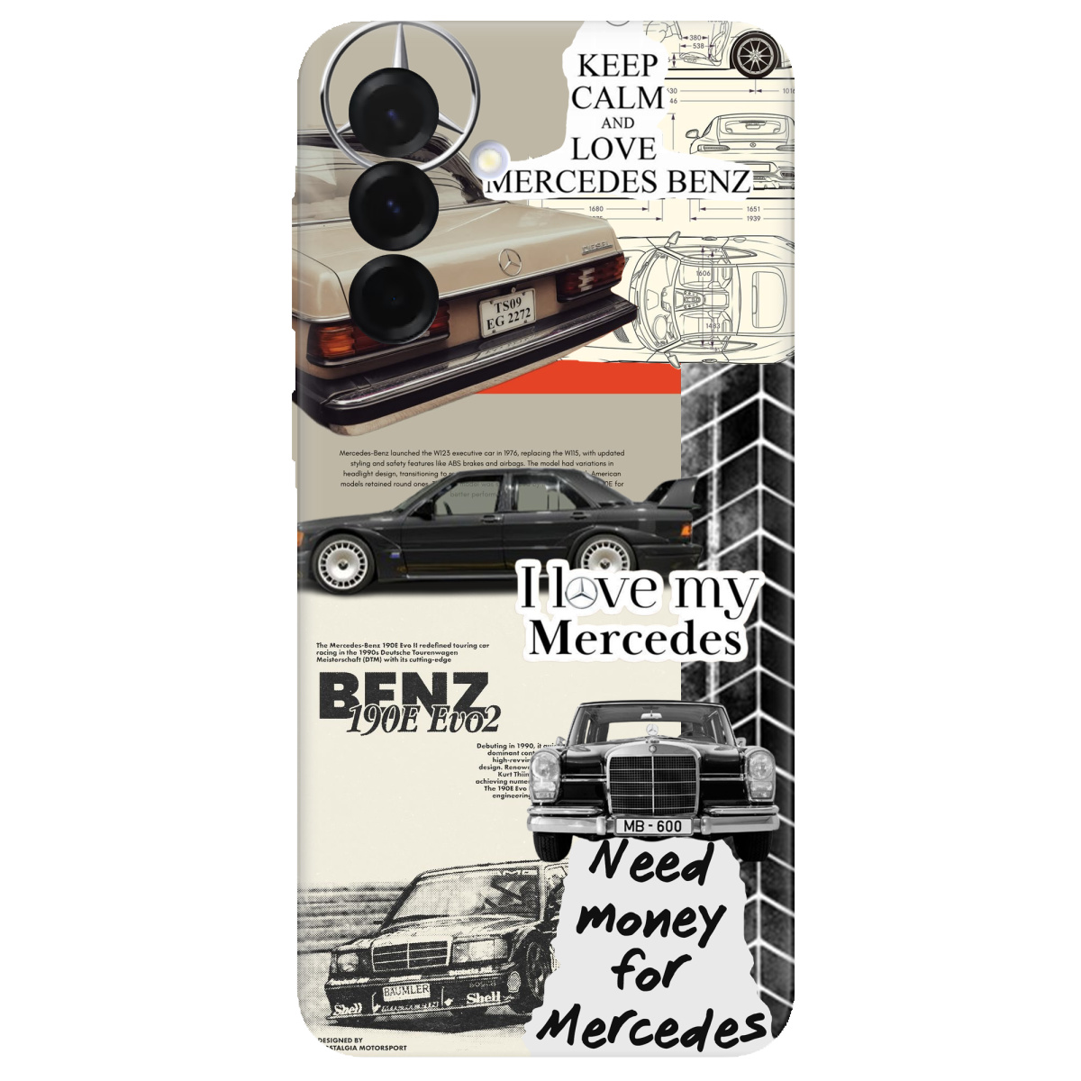 Чехол для Samsung Galaxy A36 Mercedes - фото 1 - Чехлы для телефонов