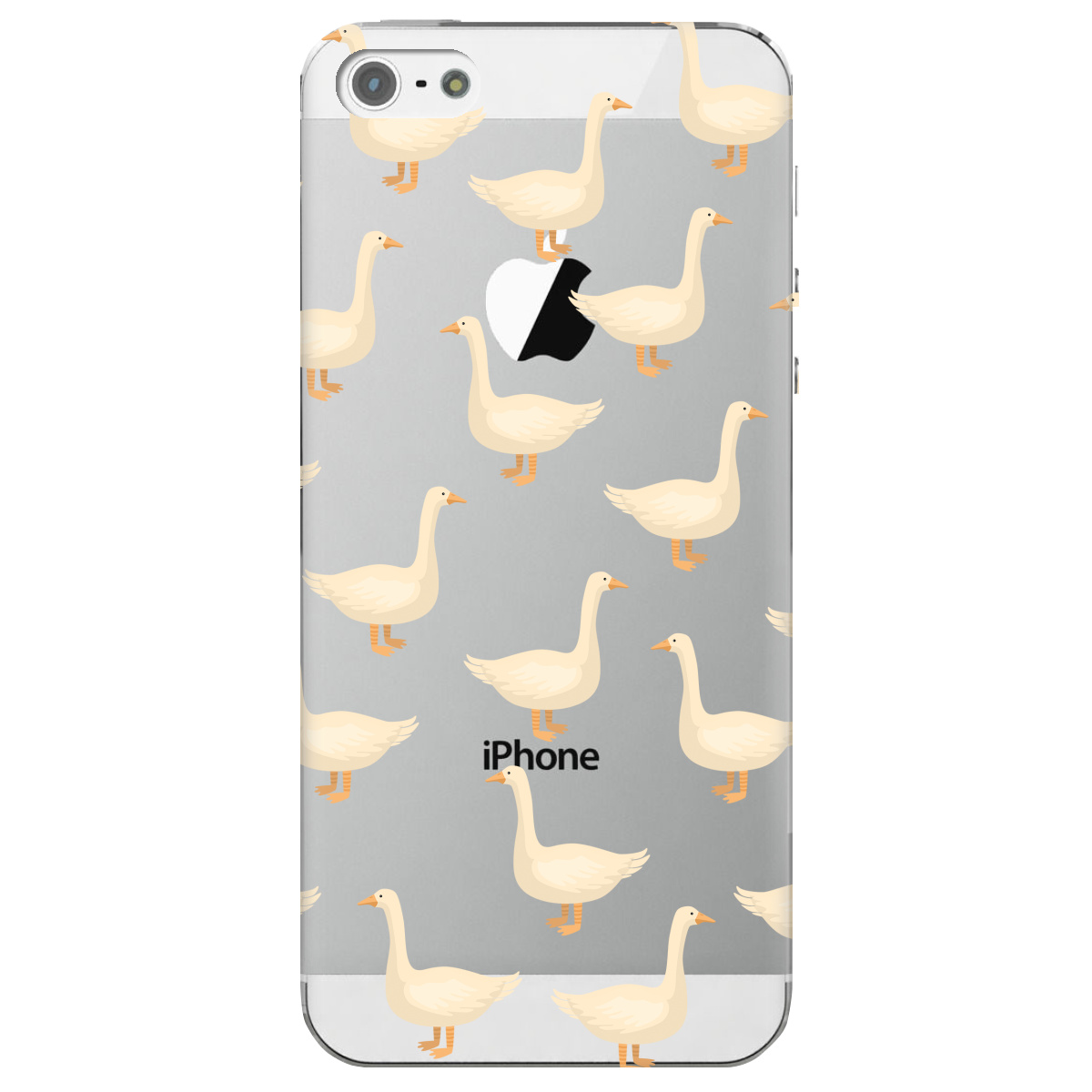 Чохол для Apple iPhone 5/5S Гуси в тренді - фото 1 - Чохли для телефонів