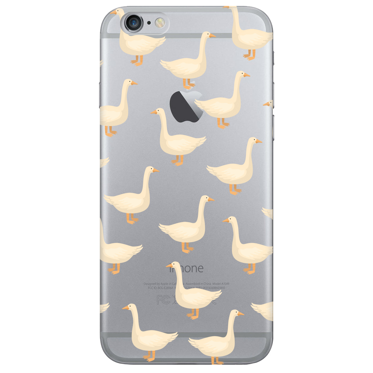 Чохол для Apple iPhone 6 Plus / 6S Plus Гуси в тренді - фото 1 Чохол для Apple iPhone 6 Plus / 6S Plus Гуси в тренді - фото 1 - Чохли для телефонів