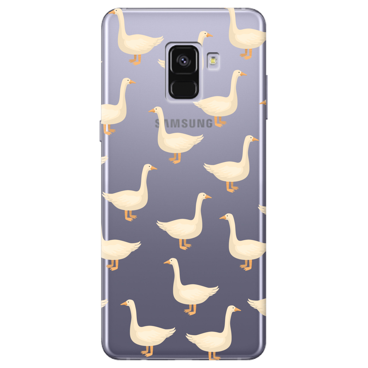 Чехол для Samsung Galaxy A8 2018 Гуси в тренде - фото 1 - Чехлы для телефонов