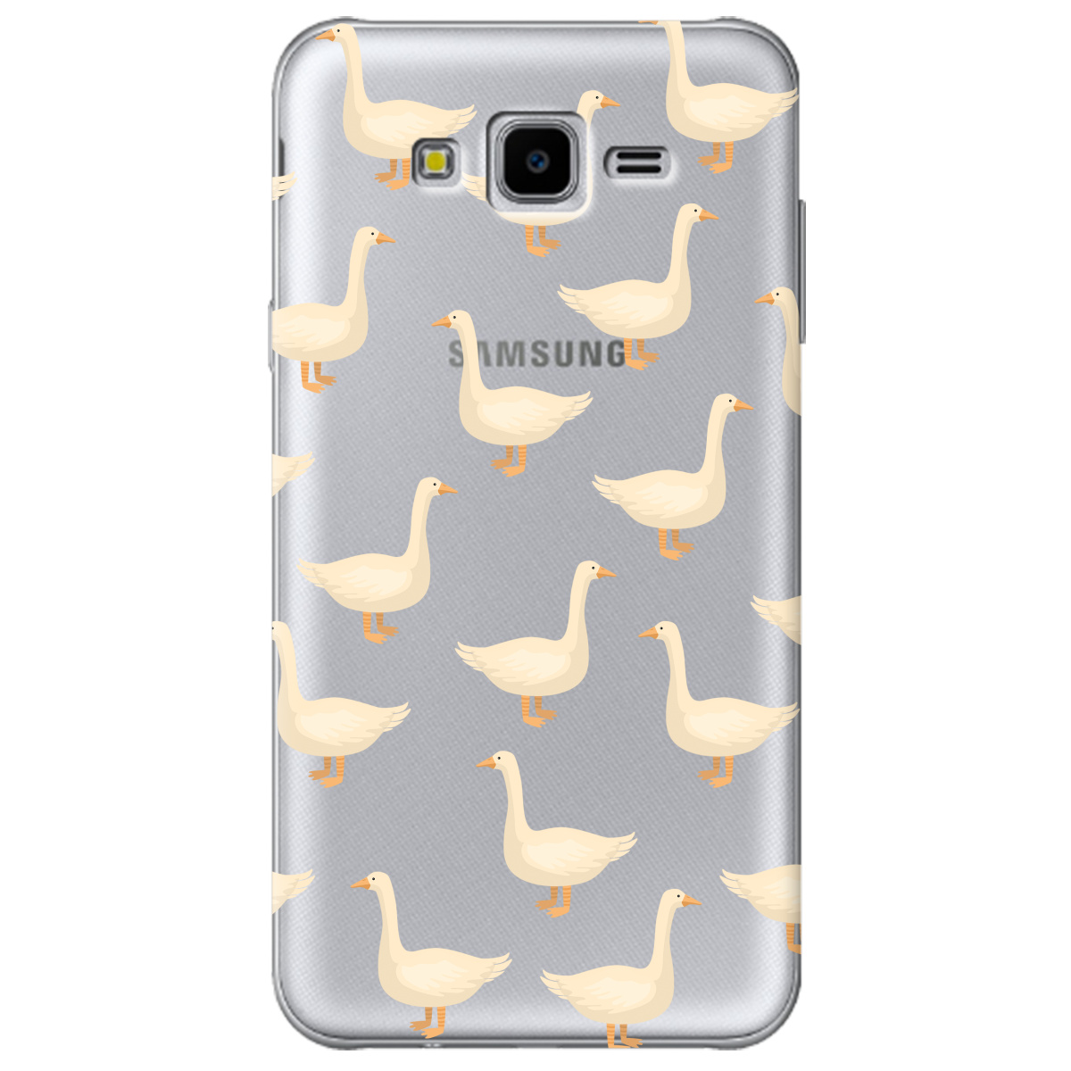 Чохол для Samsung Galaxy J7 Neo J701F/DS Гуси в тренді - фото 1 - Чохли для телефонів
