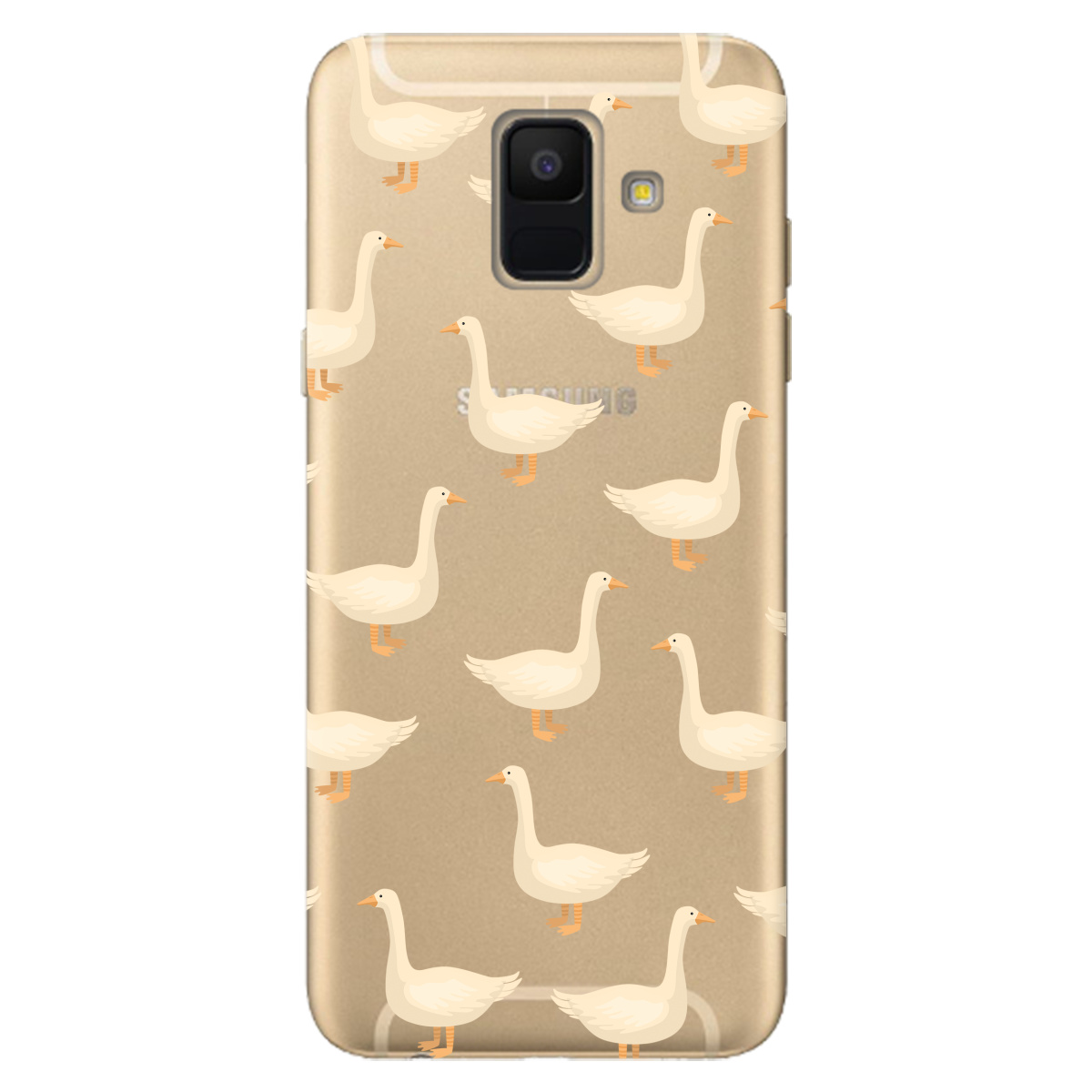 Чехол для Samsung Galaxy A6 2018 Гуси в тренде - фото 1 Чехол для Samsung Galaxy A6 2018 Гуси в тренде - фото 1 - Чехлы для телефонов