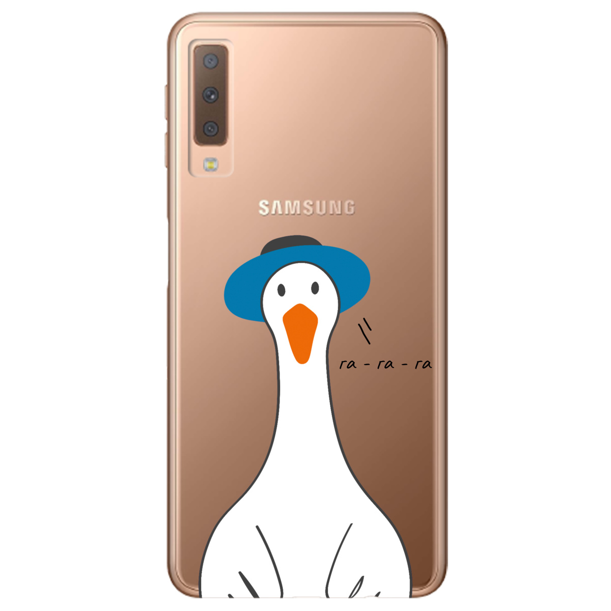Чехол для Samsung Galaxy A7 2018 Га-га-га - фото 1 - Чехлы для телефонов