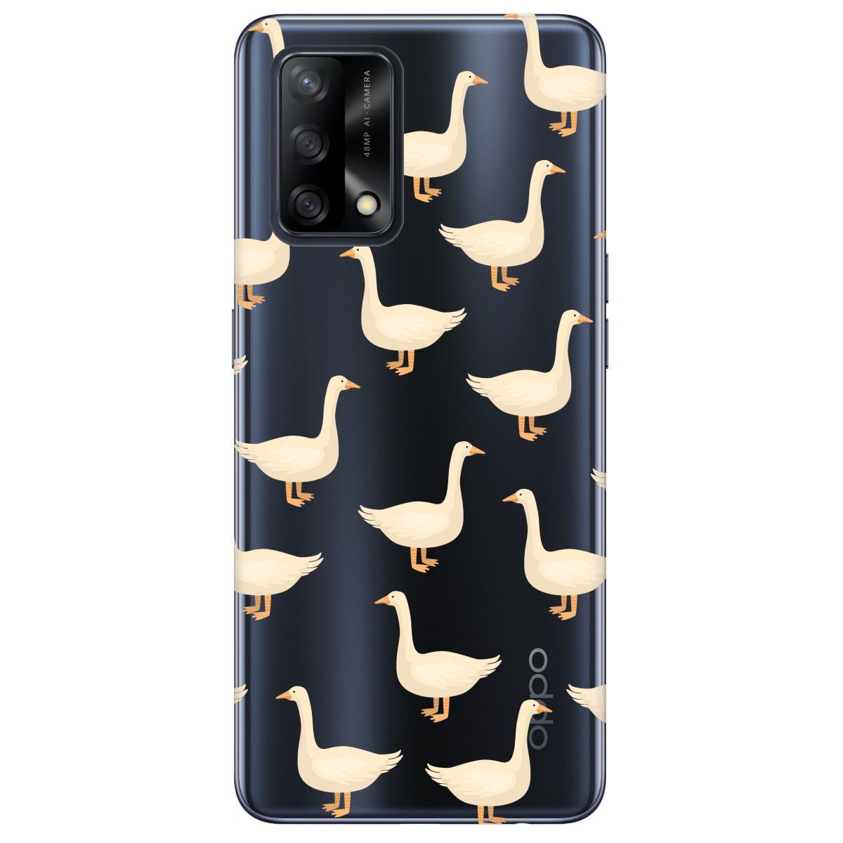 Чохол для Oppo A74 4G Гуси в тренді - фото 1 Чохол для Oppo A74 4G Гуси в тренді - фото 1 - Чохли для телефонів