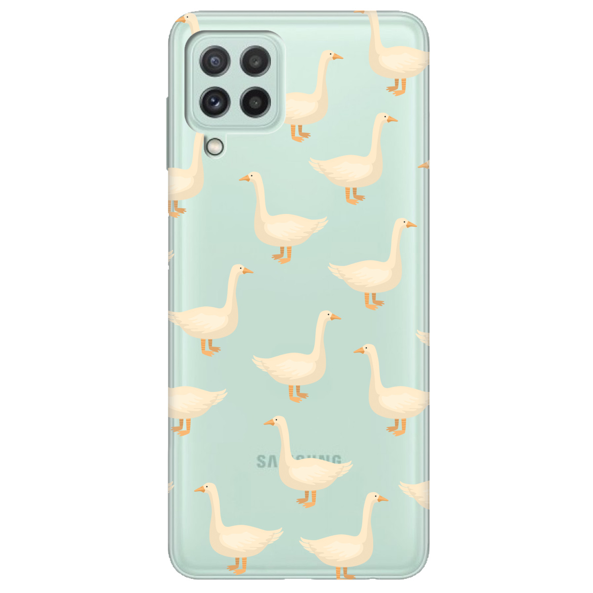 Чехол для Samsung Galaxy M32 Гуси в тренде - фото 1 Чехол для Samsung Galaxy M32 Гуси в тренде - фото 1 - Чехлы для телефонов