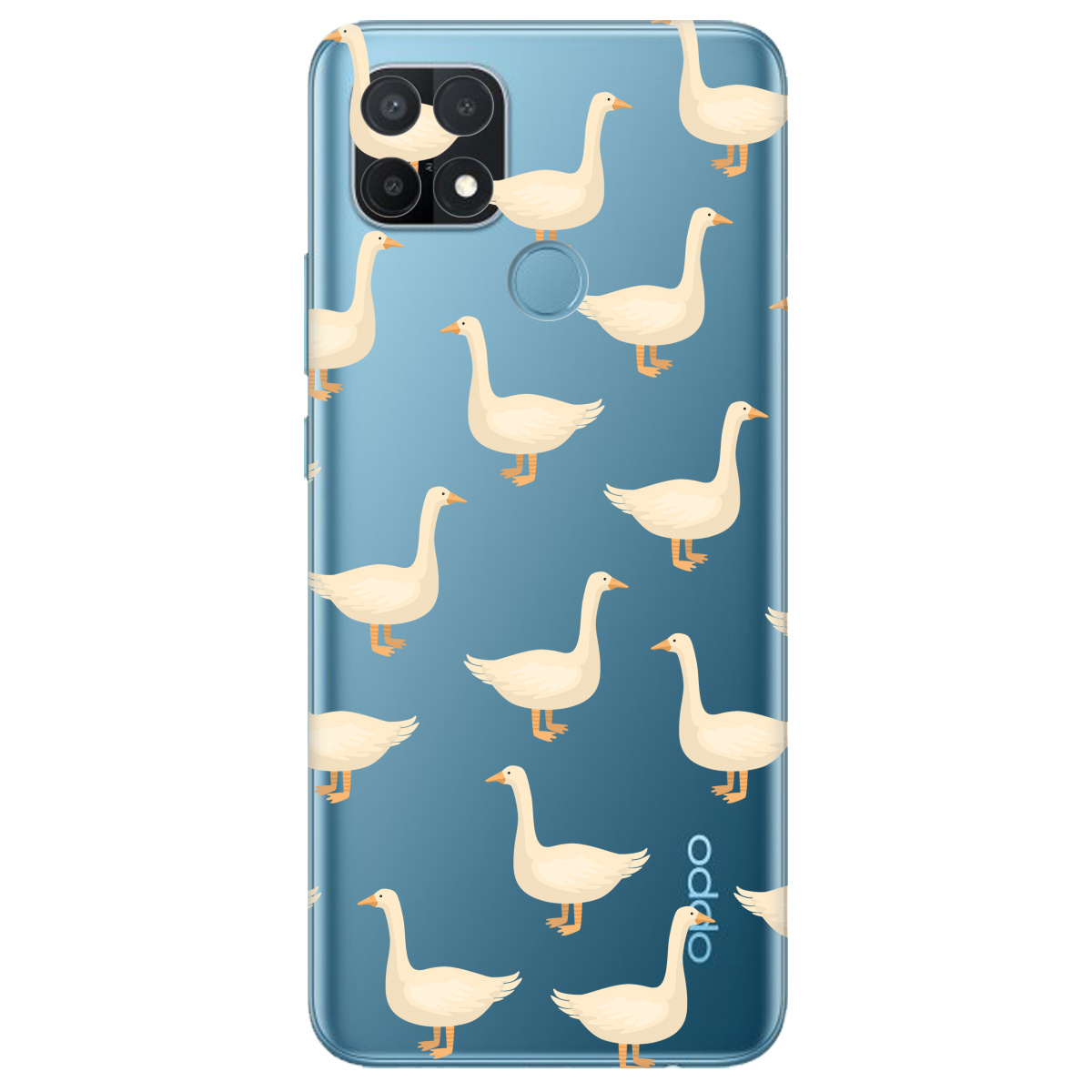 Чехол для Oppo A15s/ A15 Гуси в тренде - фото 1 Чехол для Oppo A15s/ A15 Гуси в тренде - фото 1 - Чехлы для телефонов
