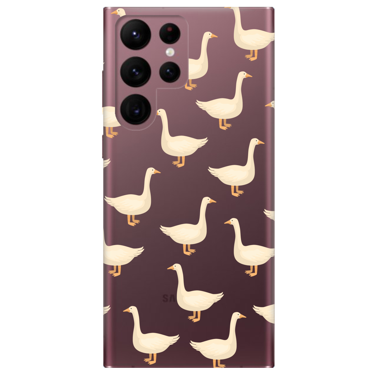 Чехол для Samsung Galaxy S22 Ultra Гуси в тренде - фото 1 - Чехлы для телефонов