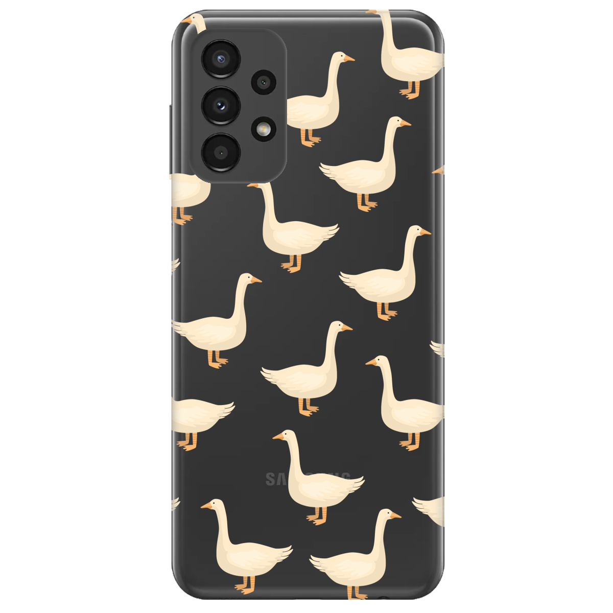 Чехол для Samsung Galaxy A13 4G Гуси в тренде - фото 1 Чехол для Samsung Galaxy A13 4G Гуси в тренде - фото 1 - Чехлы для телефонов