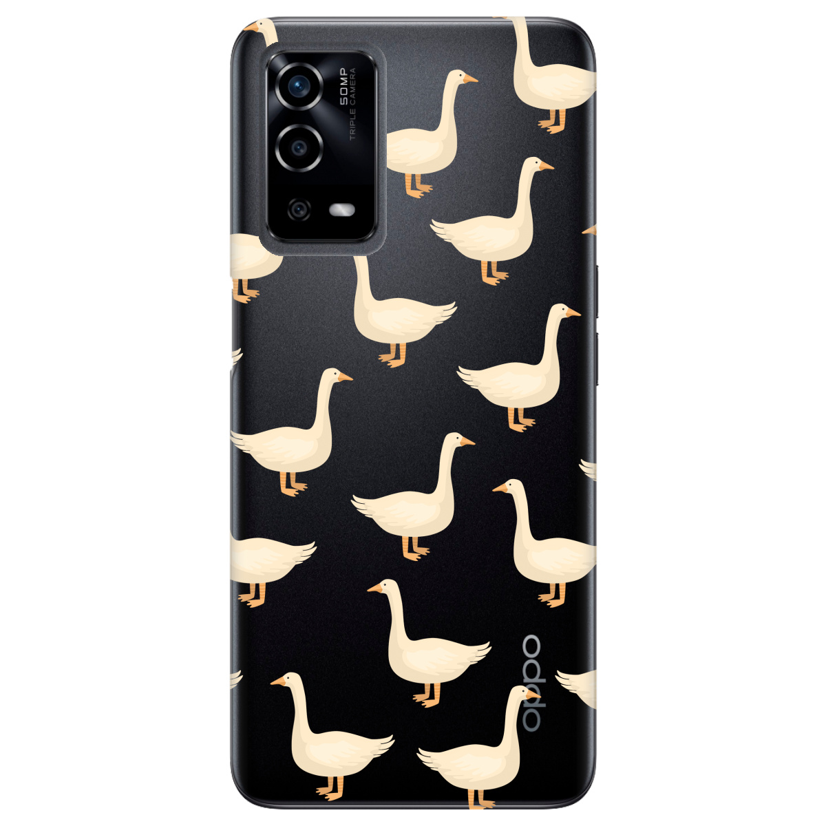Чехол для Oppo A55 Гуси в тренде - фото 1 - Чехлы для телефонов