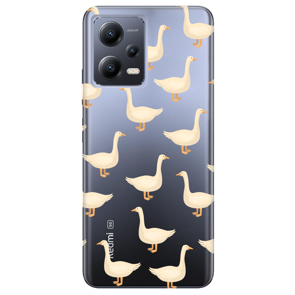 Чехол для Xiaomi Redmi Note 12 5G Гуси в тренде - фото 1 Чехол для Xiaomi Redmi Note 12 5G Гуси в тренде - фото 1 - Чехлы для телефонов