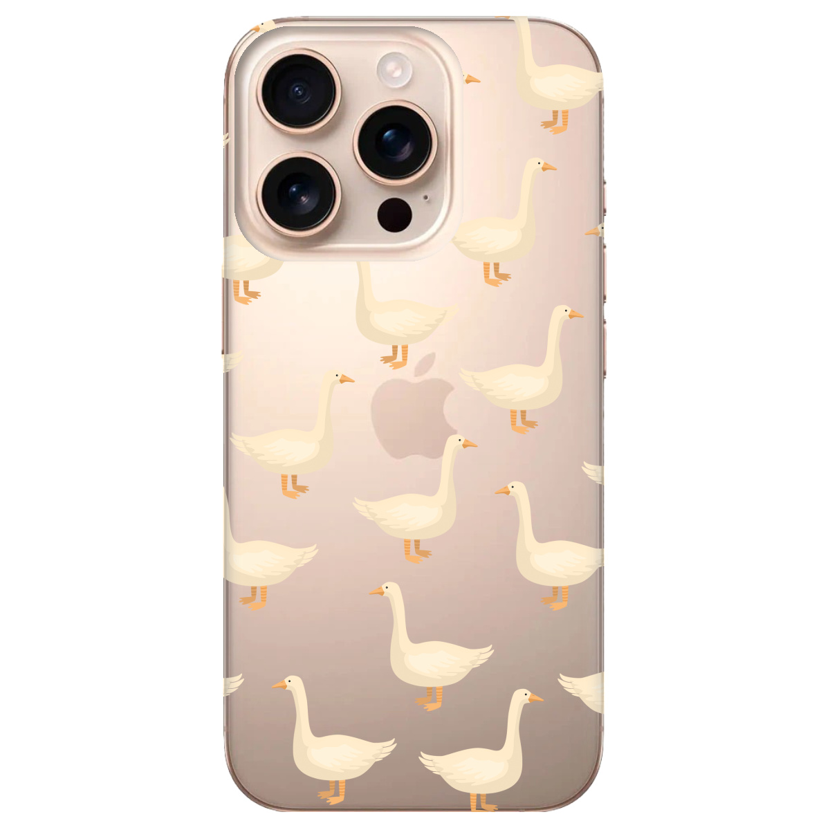 Чохол для Apple iPhone 16 Pro Гуси в тренді - фото 1 Чохол для Apple iPhone 16 Pro Гуси в тренді - фото 1 - Чохли для телефонів