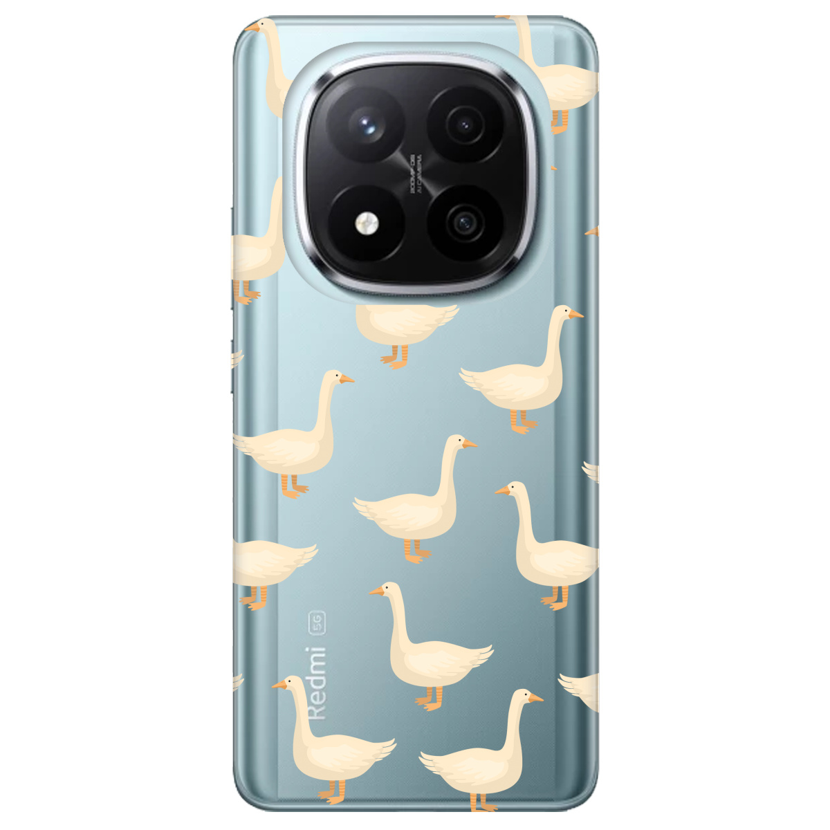 Чохол для Xiaomi Redmi Note 14 Pro + 5G Гуси в тренді - фото 1 - Чохли для телефонів