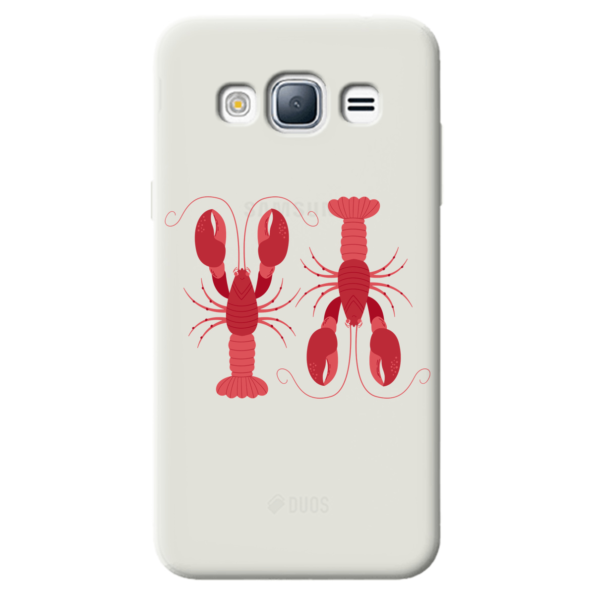 Чехол для Samsung Galaxy J3 2016 полупрозрачный матовый soft touch Красные часовые - фото 1 - Чехлы для телефонов