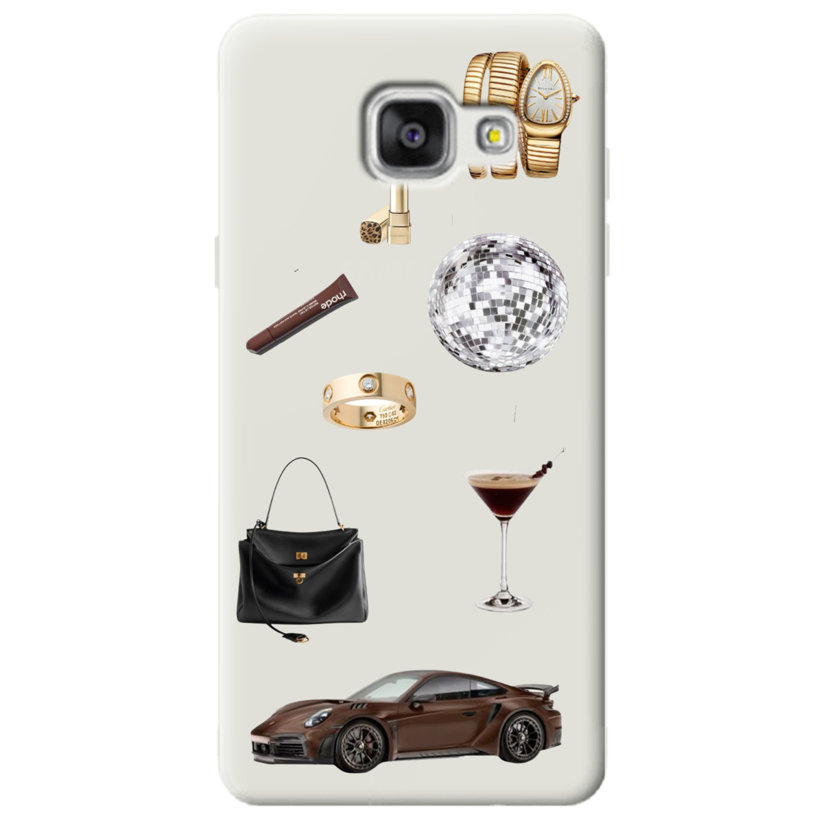 Чохол для Samsung Galaxy A5 2016 напівпрозорий матовий soft touch Життя в люксі - фото 1 - Чохли для телефонів