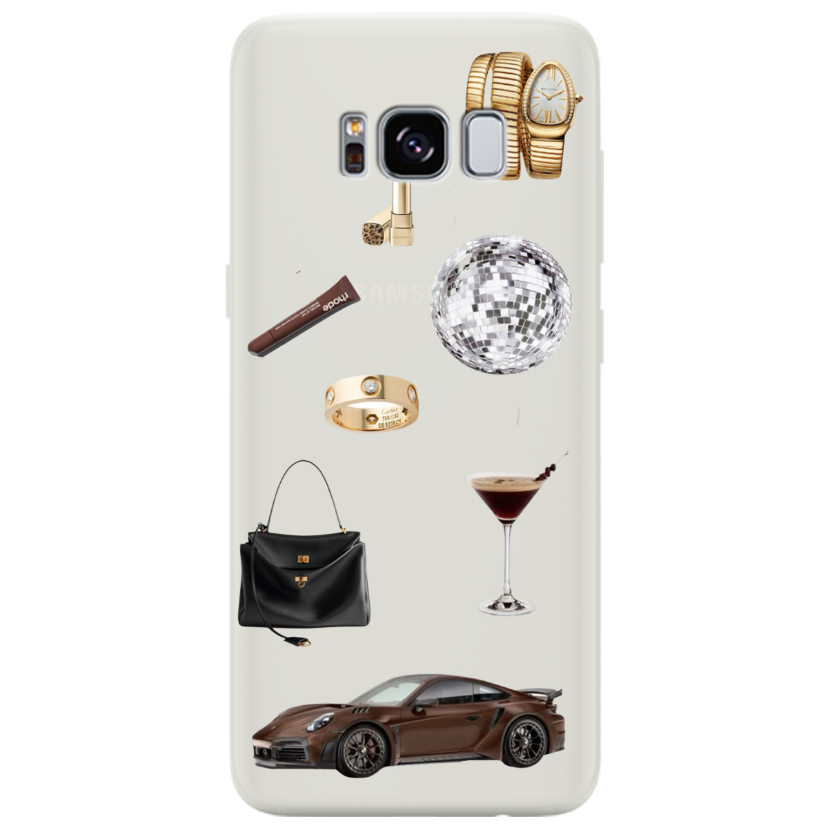 Чехол для Samsung Galaxy S8 полупрозрачный матовый soft touch Жизнь в люксе - фото 1 Чехол для Samsung Galaxy S8 полупрозрачный матовый soft touch Жизнь в люксе - фото 1 - Чехлы для телефонов