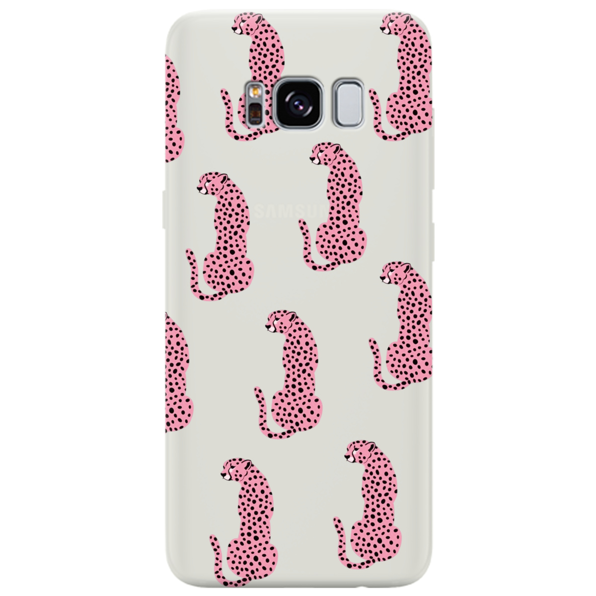 Чехол для Samsung Galaxy S8 полупрозрачный матовый soft touch Король саваны - фото 1 - Чехлы для телефонов