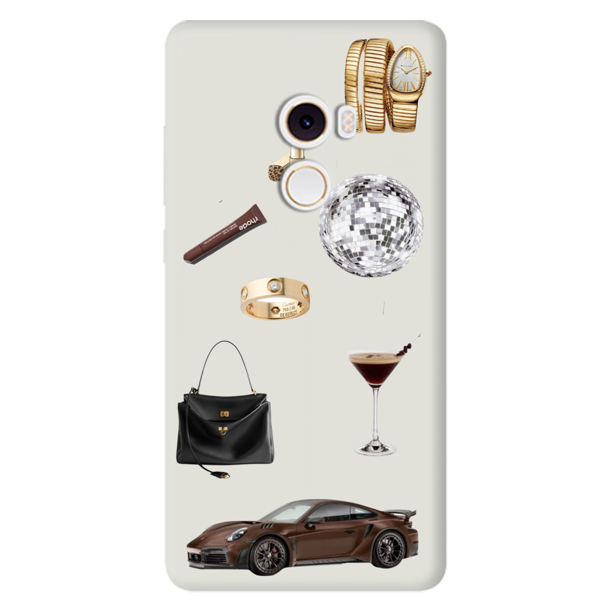 Чохол для Xiaomi Mi Mix 2 напівпрозорий матовий soft touch Життя в люксі - фото 1 - Чохли для телефонів