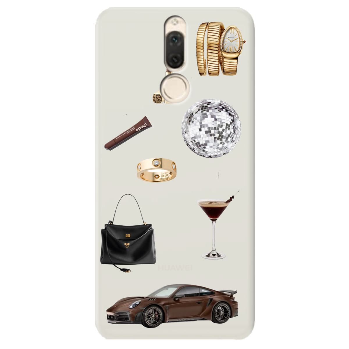 Чехол для Huawei Mate 10 Lite полупрозрачный матовый soft touch Жизнь в люксе - фото 1 - Чехлы для телефонов