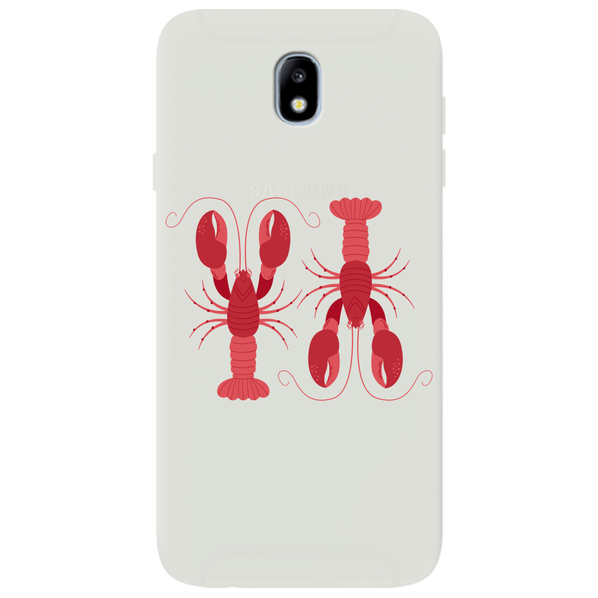 Чохол для Samsung Galaxy J7 2017 напівпрозорий матовий soft touch Червоні вартові - фото 1 - Чохли для телефонів