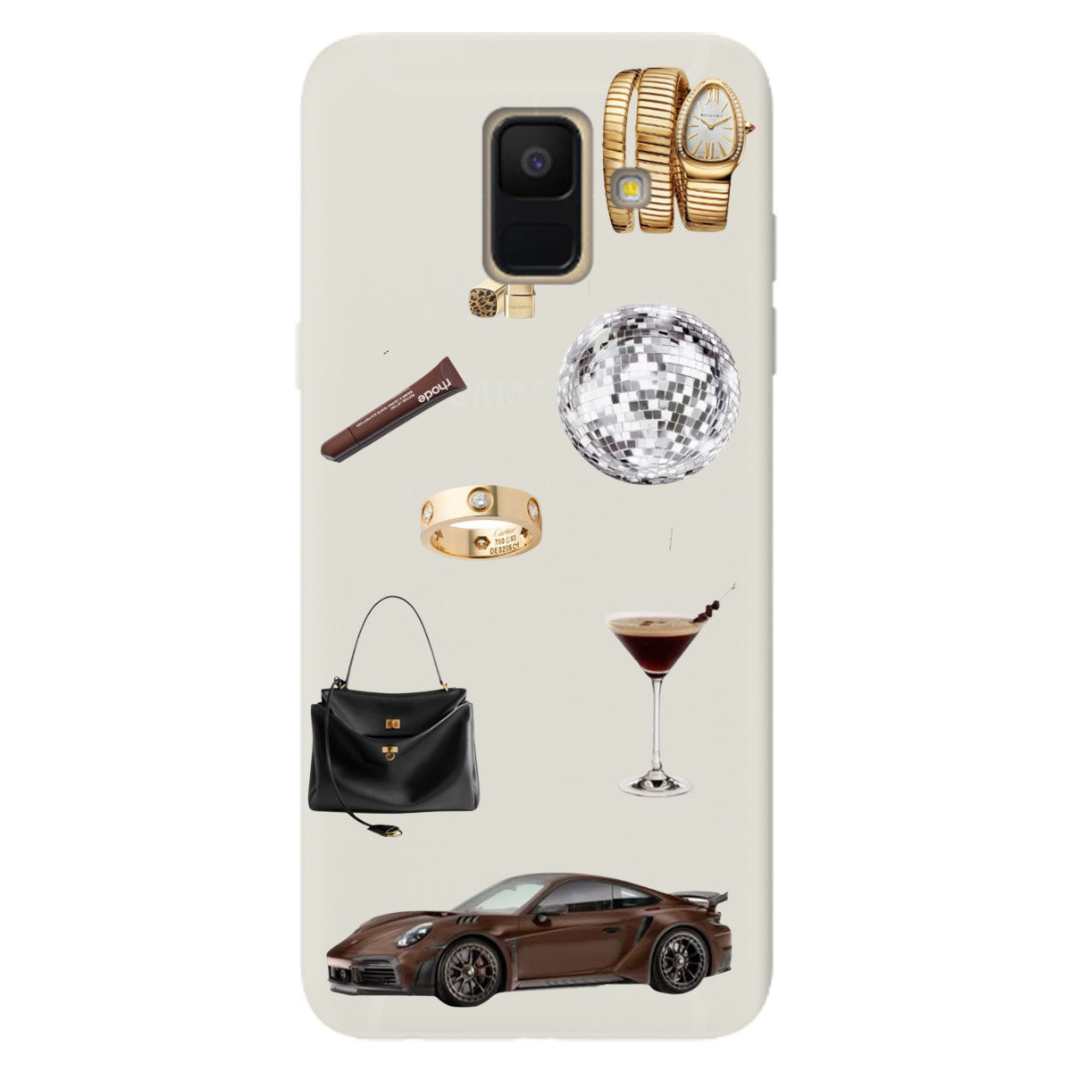 Чохол для Samsung Galaxy A6 2018 напівпрозорий матовий soft touch Життя в люксі - фото 1 Чохол для Samsung Galaxy A6 2018 напівпрозорий матовий soft touch Життя в люксі - фото 1 - Чохли для телефонів