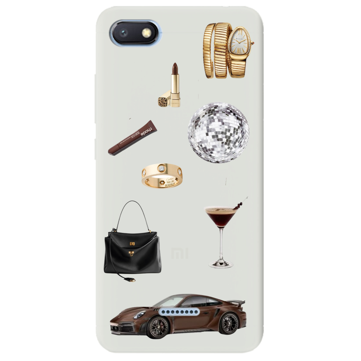Чехол для Xiaomi Redmi 6A полупрозрачный матовый soft touch Жизнь в люксе - фото 1 - Чехлы для телефонов