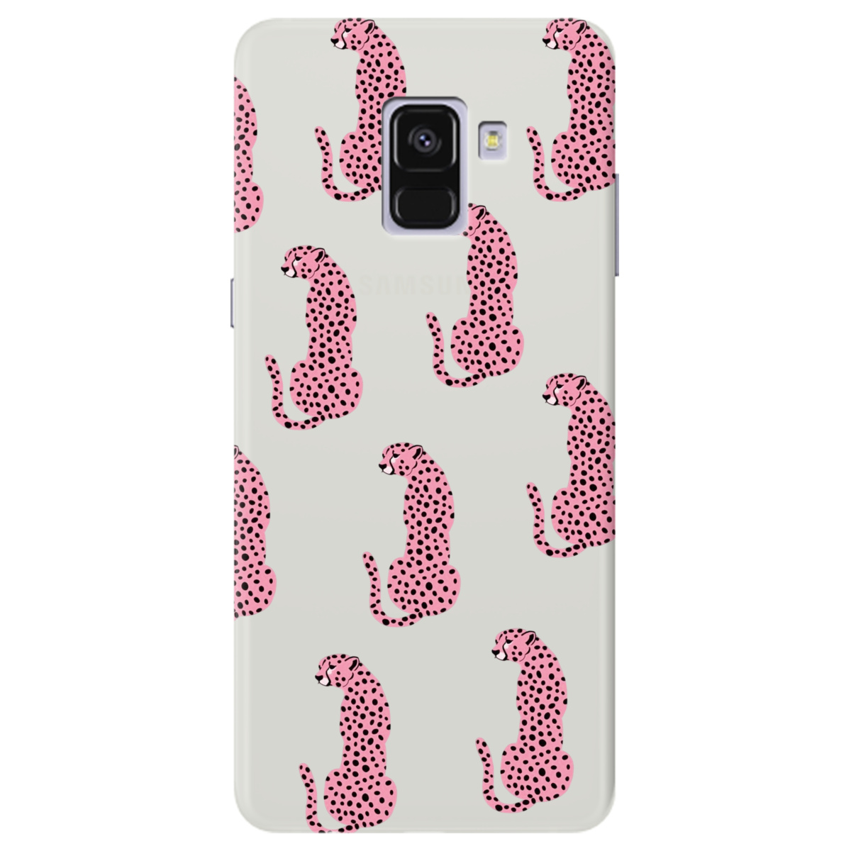 Чохол для Samsung Galaxy A8 Plus 2018 напівпрозорий матовий soft touch Король саванни - фото 1 - Чохли для телефонів