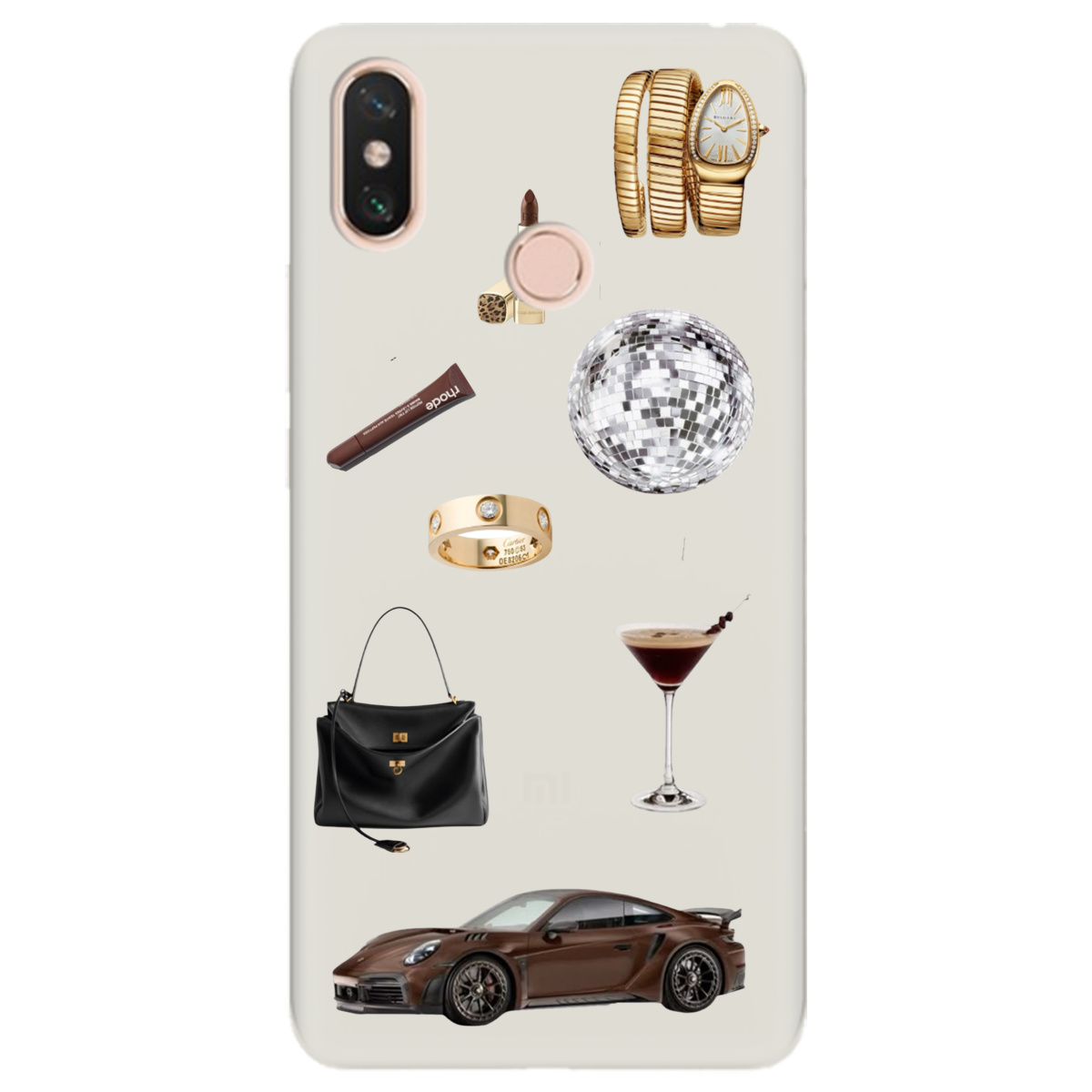 Чехол для Xiaomi Mi Max 3 полупрозрачный матовый soft touch Жизнь в люксе - фото 1 - Чехлы для телефонов