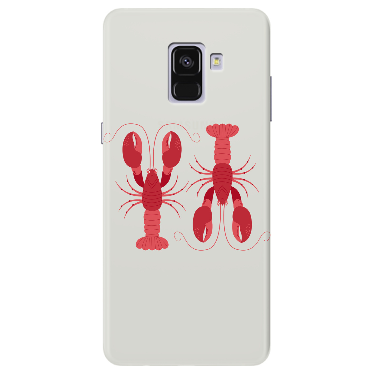 Чохол для Samsung Galaxy A8 Plus 2018 напівпрозорий матовий soft touch Червоні вартові - фото 1 - Чохли для телефонів