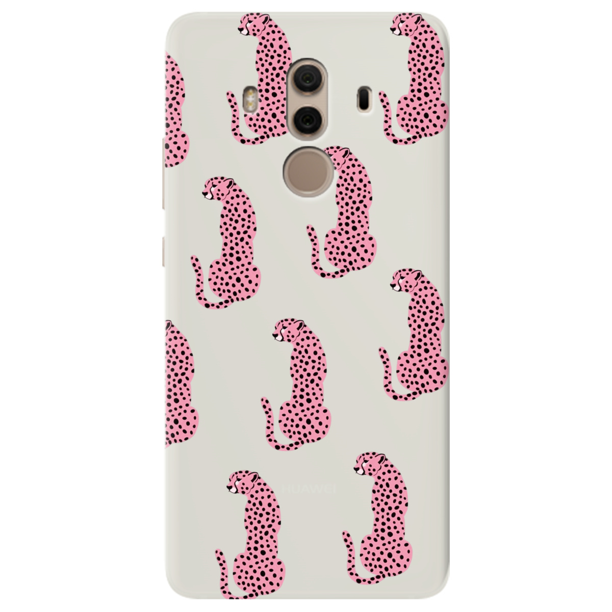 Чехол для Huawei Mate 10 Pro полупрозрачный матовый soft touch Король саваны - фото 1 - Чехлы для телефонов