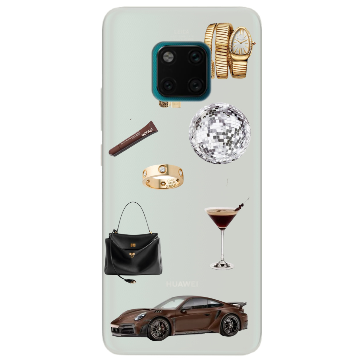 Чохол для Huawei Mate 20 Pro напівпрозорий матовий soft touch Життя в люксі - фото 1 - Чохли для телефонів