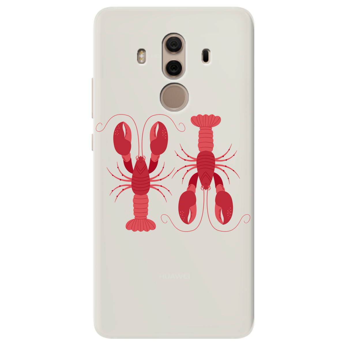 Чехол для Huawei Mate 10 Pro полупрозрачный матовый soft touch Красные часовые - фото 1 - Чехлы для телефонов