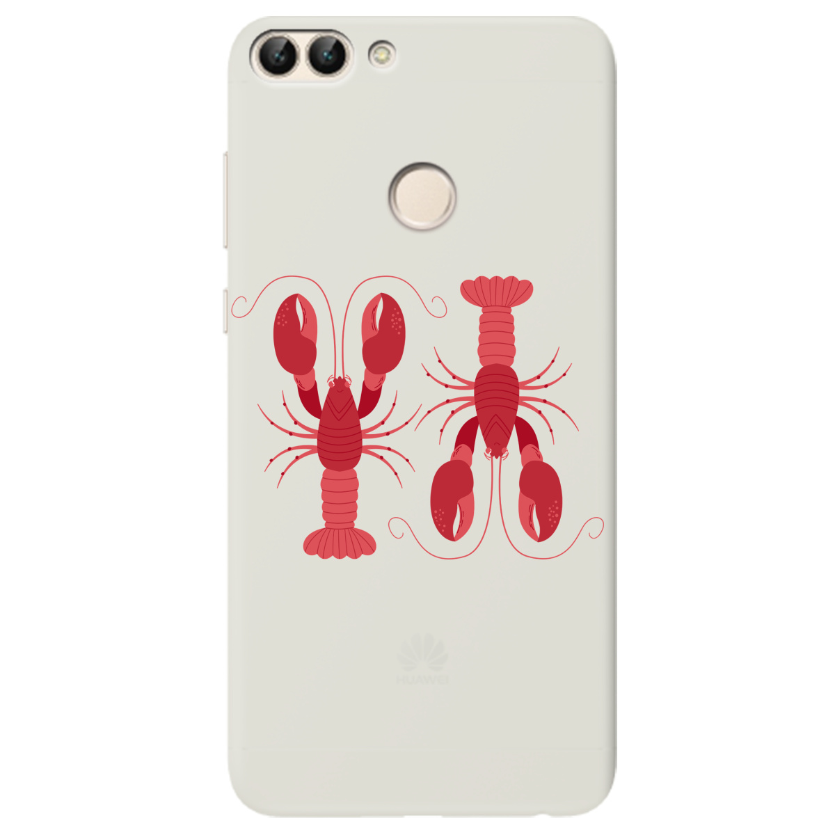 Чехол для Huawei P Smart полупрозрачный матовый soft touch Красные часовые - фото 1 - Чехлы для телефонов