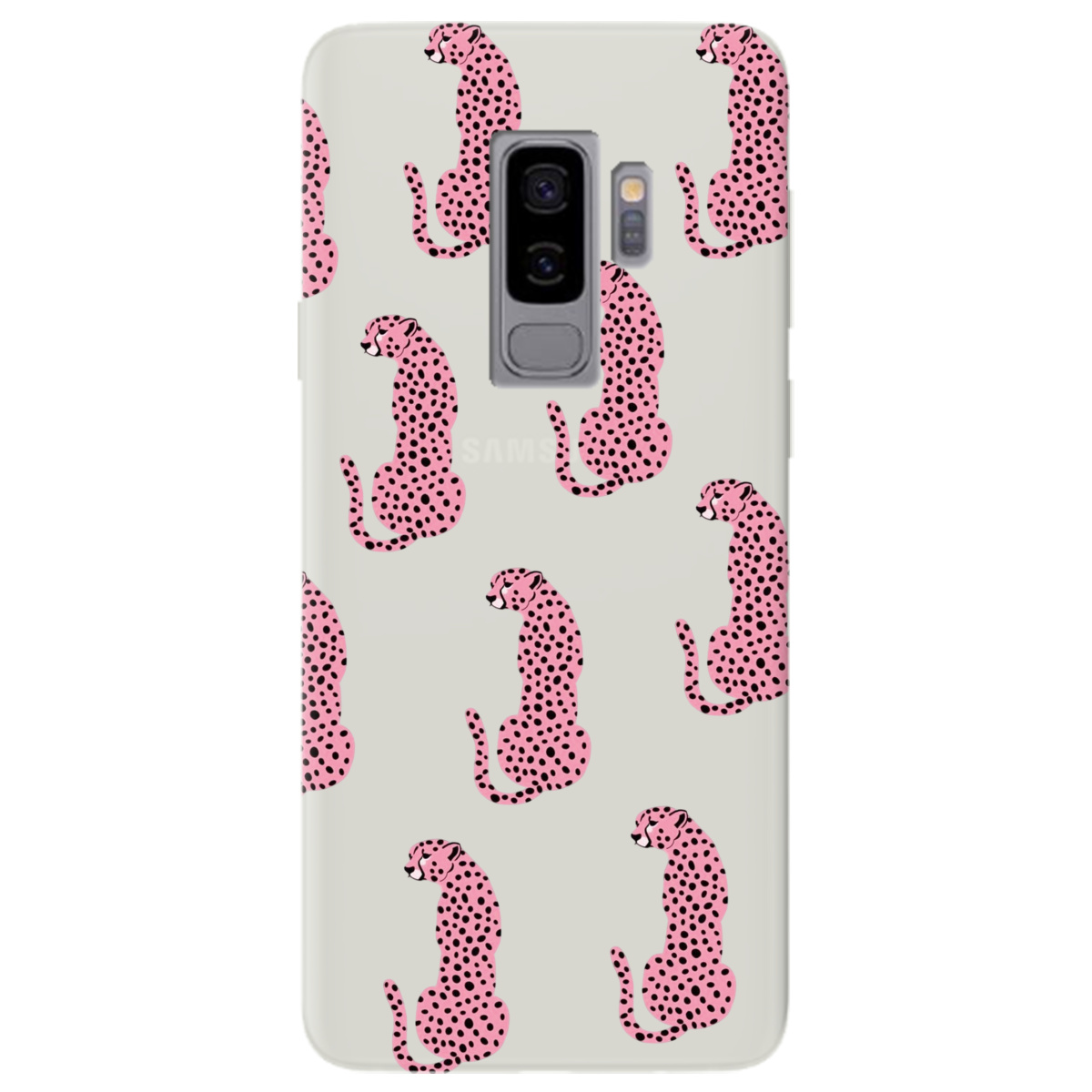 Чехол для Samsung Galaxy S9 Plus полупрозрачный матовый soft touch Король саваны - фото 1 - Чехлы для телефонов