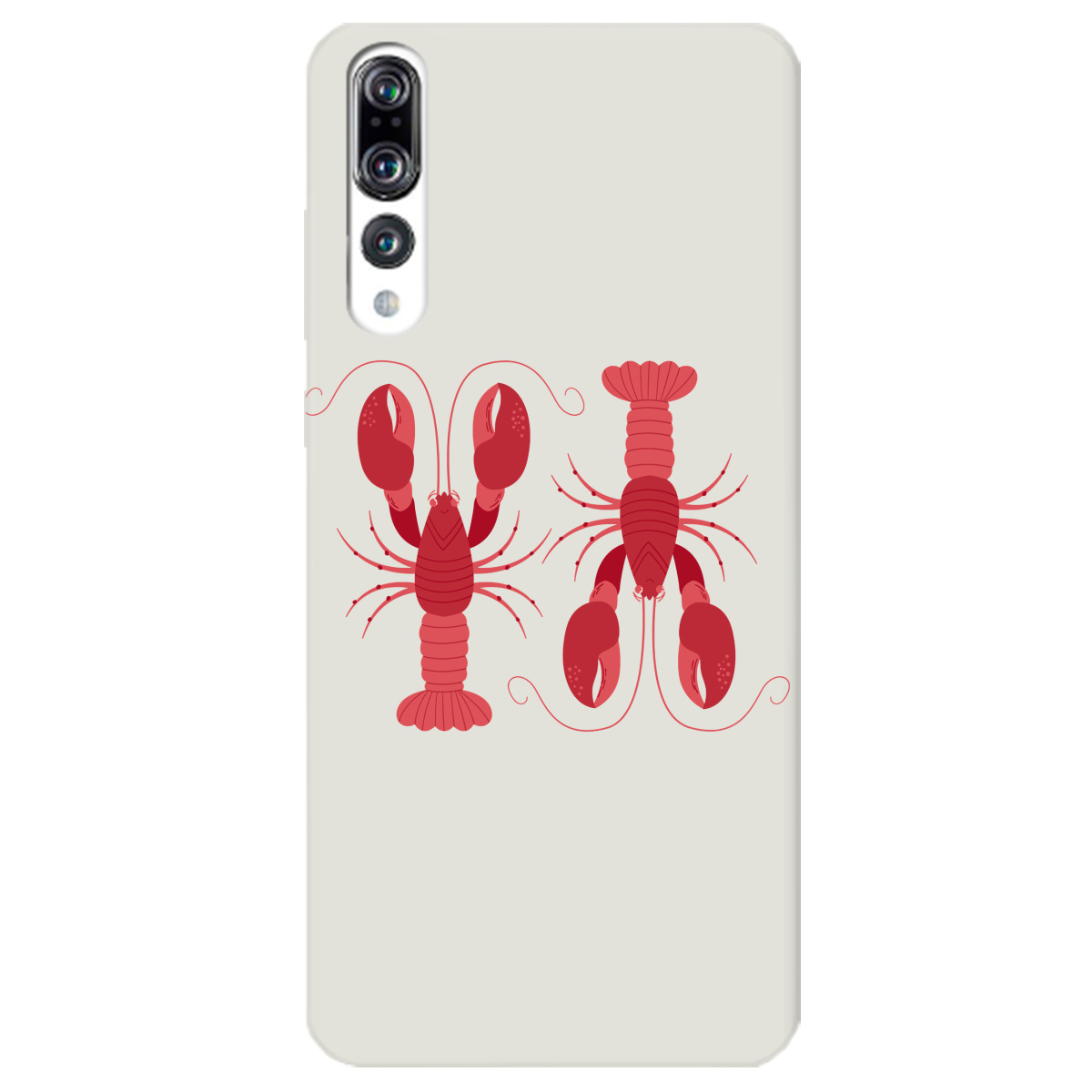 Чехол для Huawei P20 Pro полупрозрачный матовый soft touch Красные часовые - фото 1 - Чехлы для телефонов