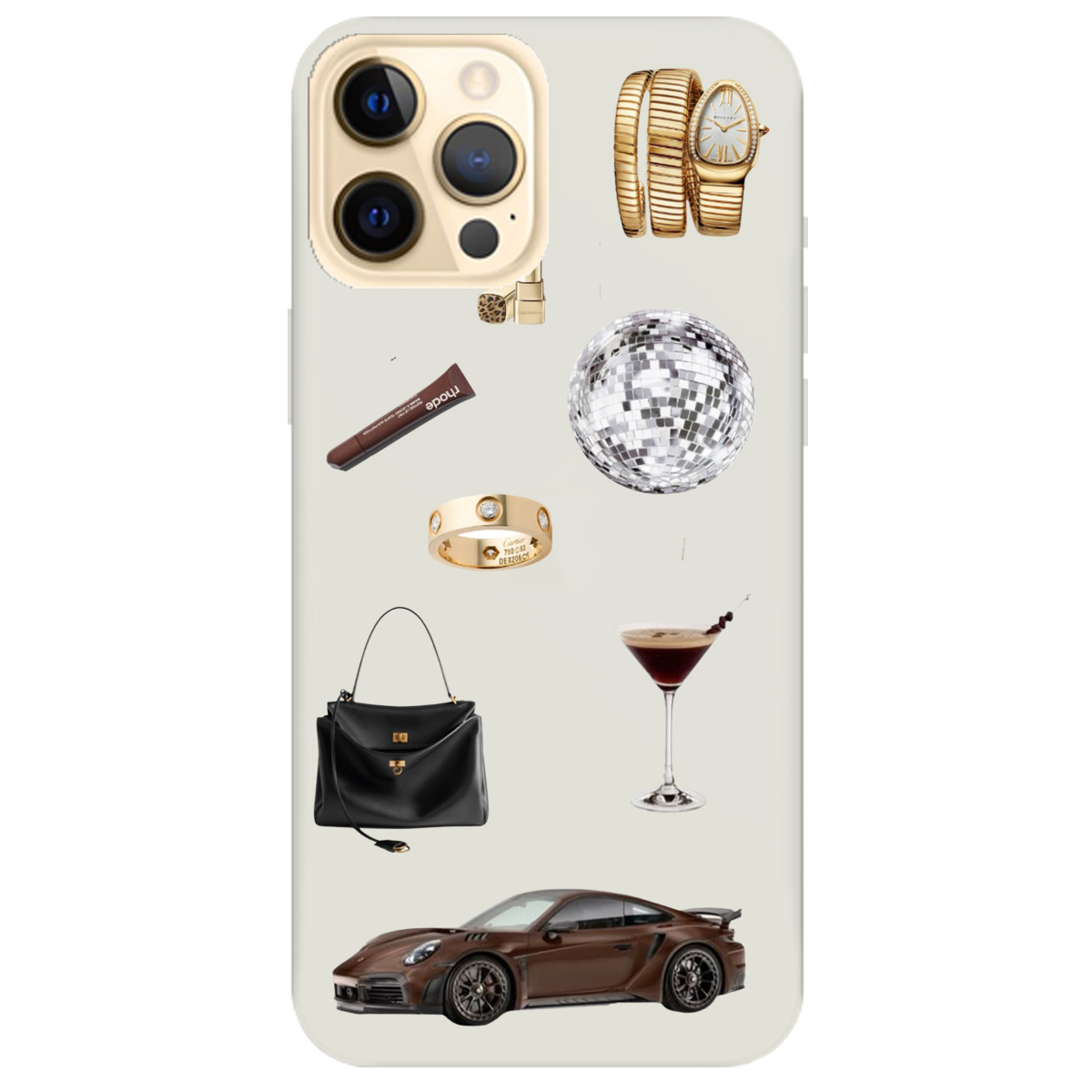 Чохол для Apple iPhone 12 Pro напівпрозорий матовий soft touch Життя в люксі - фото 1 - Чохли для телефонів