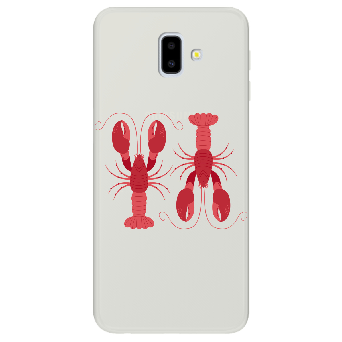 Чохол для Samsung Galaxy J6 Plus 2018 напівпрозорий матовий soft touch Червоні вартові - фото 1 - Чохли для телефонів