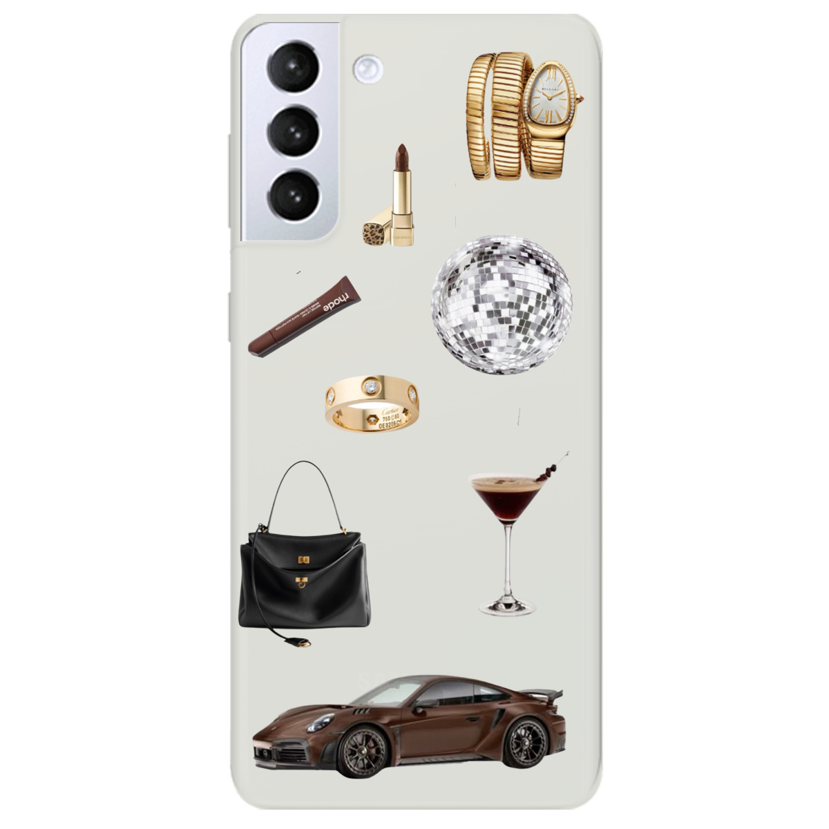 Чехол для Samsung Galaxy S21 полупрозрачный матовый soft touch Жизнь в люксе - фото 1 Чехол для Samsung Galaxy S21 полупрозрачный матовый soft touch Жизнь в люксе - фото 1 - Чехлы для телефонов