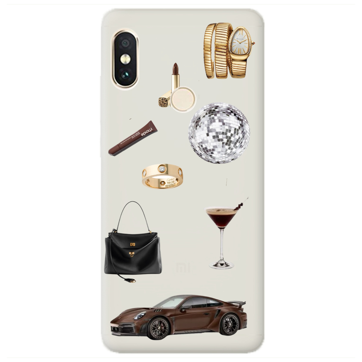 Чохол для Xiaomi Redmi Note 5 напівпрозорий матовий soft touch Життя в люксі - фото 1 - Чохли для телефонів