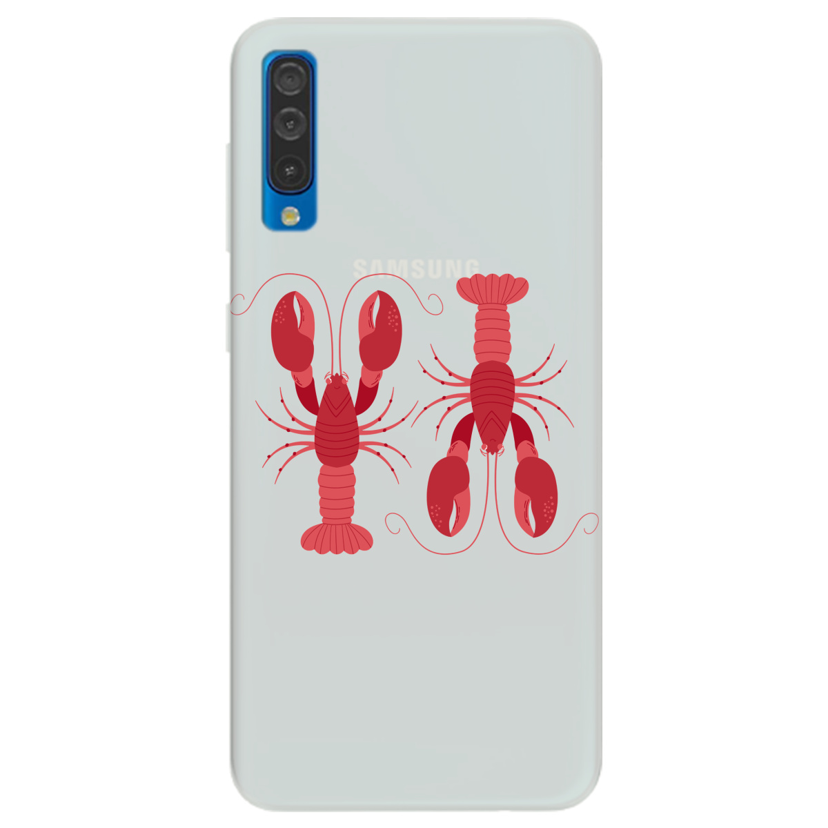 Чохол для Samsung Galaxy A50 напівпрозорий матовий soft touch Червоні вартові - фото 1 - Чохли для телефонів