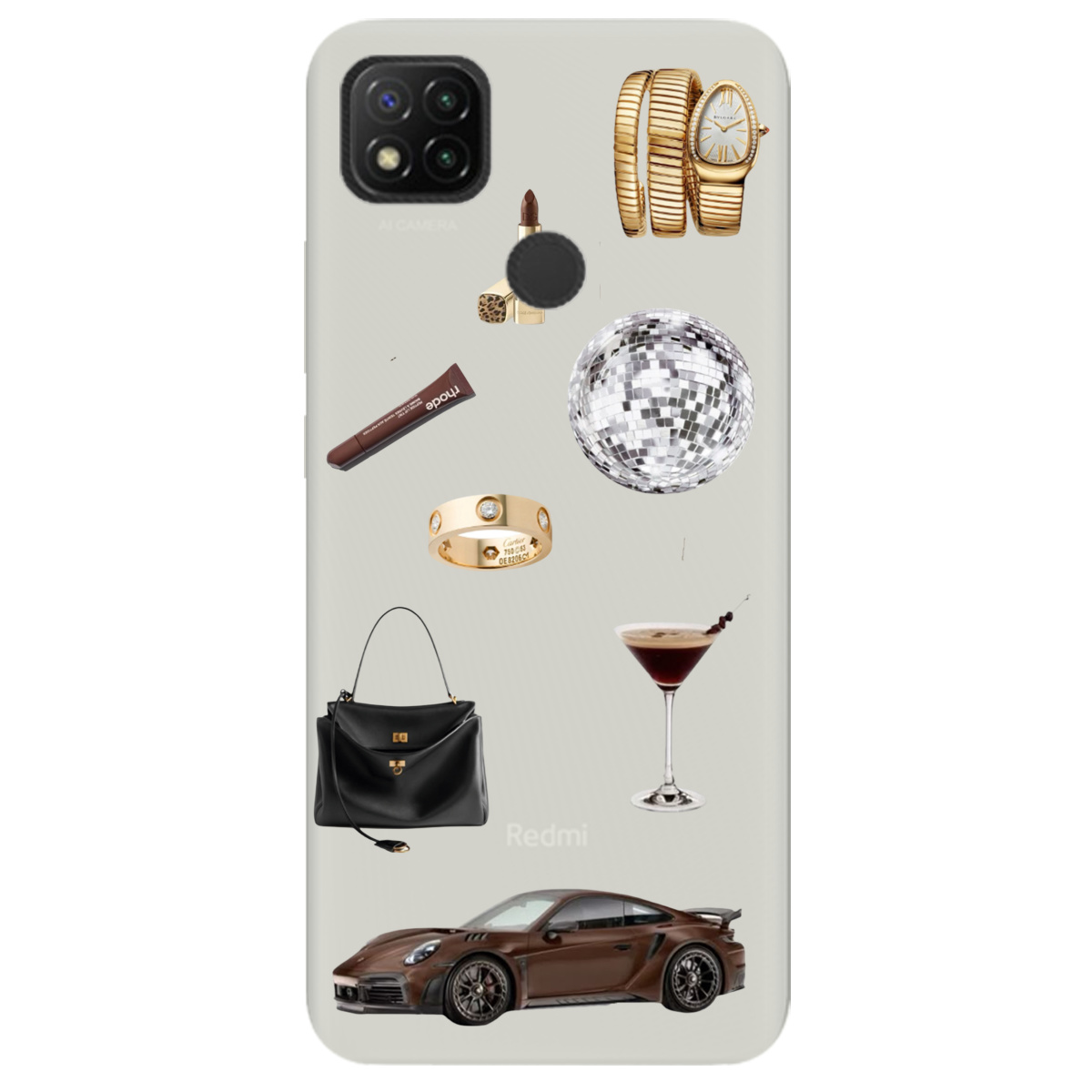 Чохол для Xiaomi Redmi 10A напівпрозорий матовий soft touch Життя в люксі - фото 1 - Чохли для телефонів