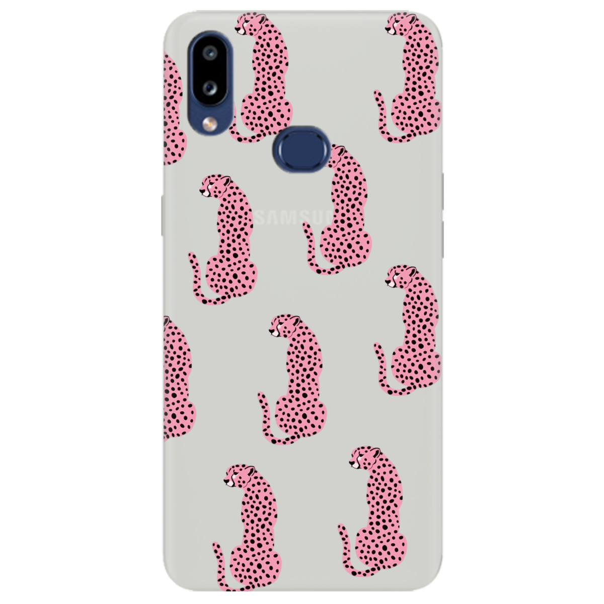 Чехол для Samsung Galaxy A10s полупрозрачный матовый soft touch Король саваны - фото 1 - Чехлы для телефонов