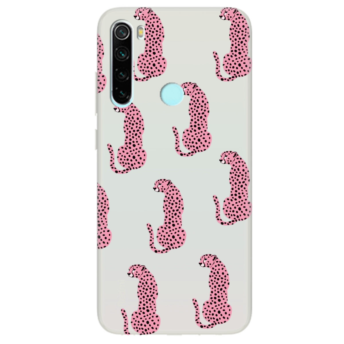 Чехол для Xiaomi Redmi Note 8T полупрозрачный матовый soft touch Король саваны - фото 1 - Чехлы для телефонов